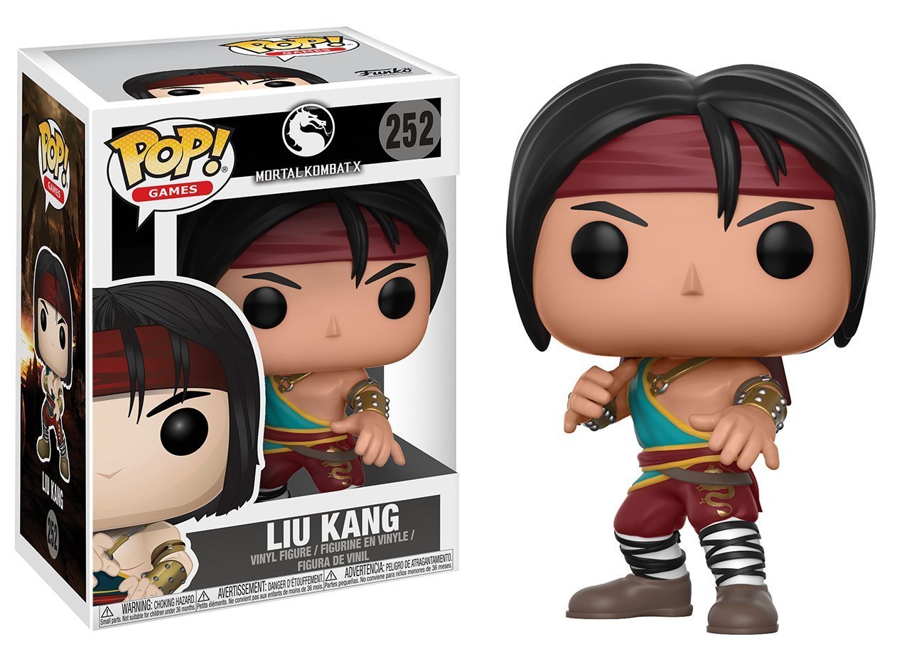 J2Games.com | POP! Games 252: Mortal Kombat - Liu-Kang (Brand New).