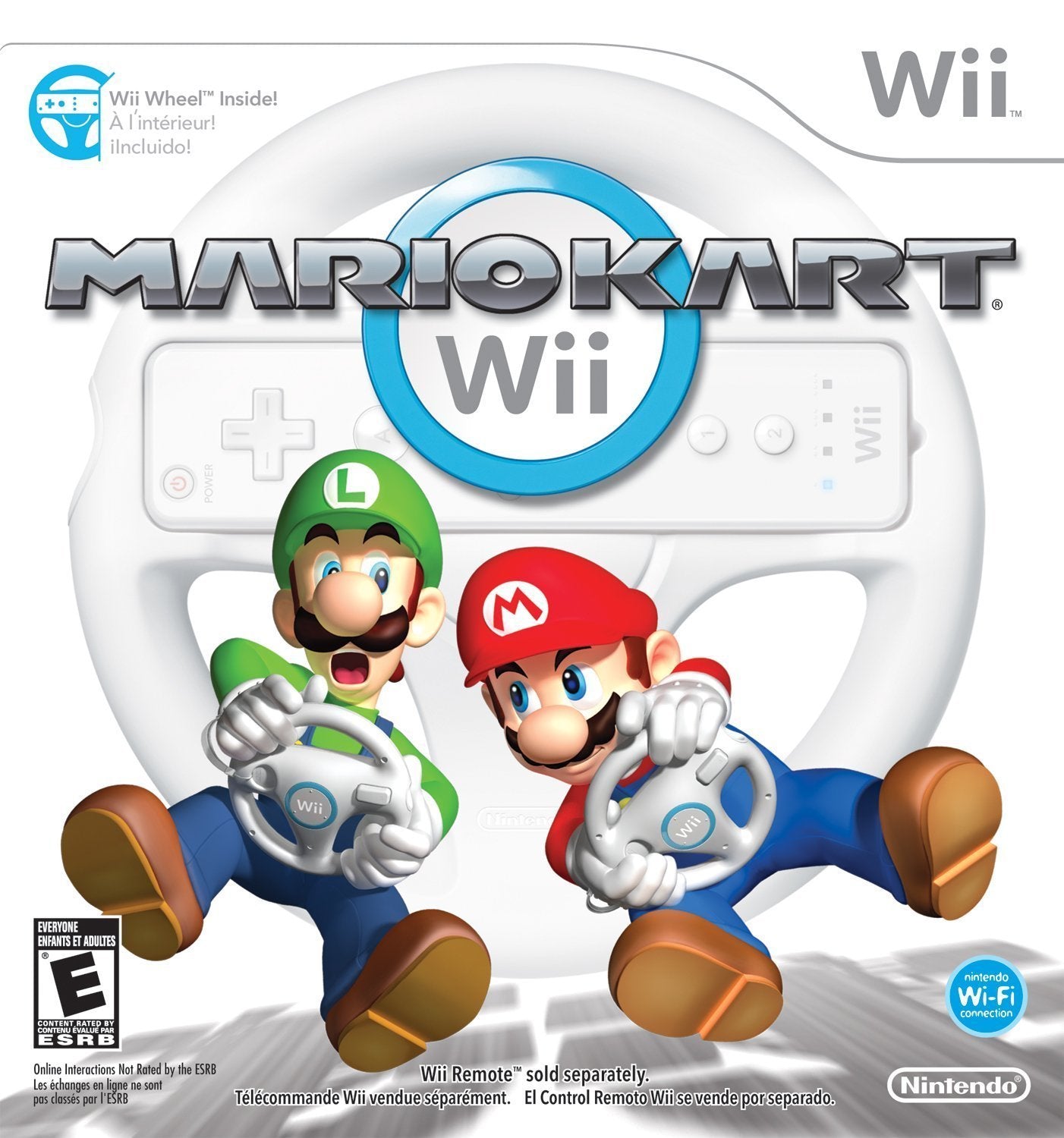 Paquete Mario Kart Wii con 4 ruedas Wii (Wii)