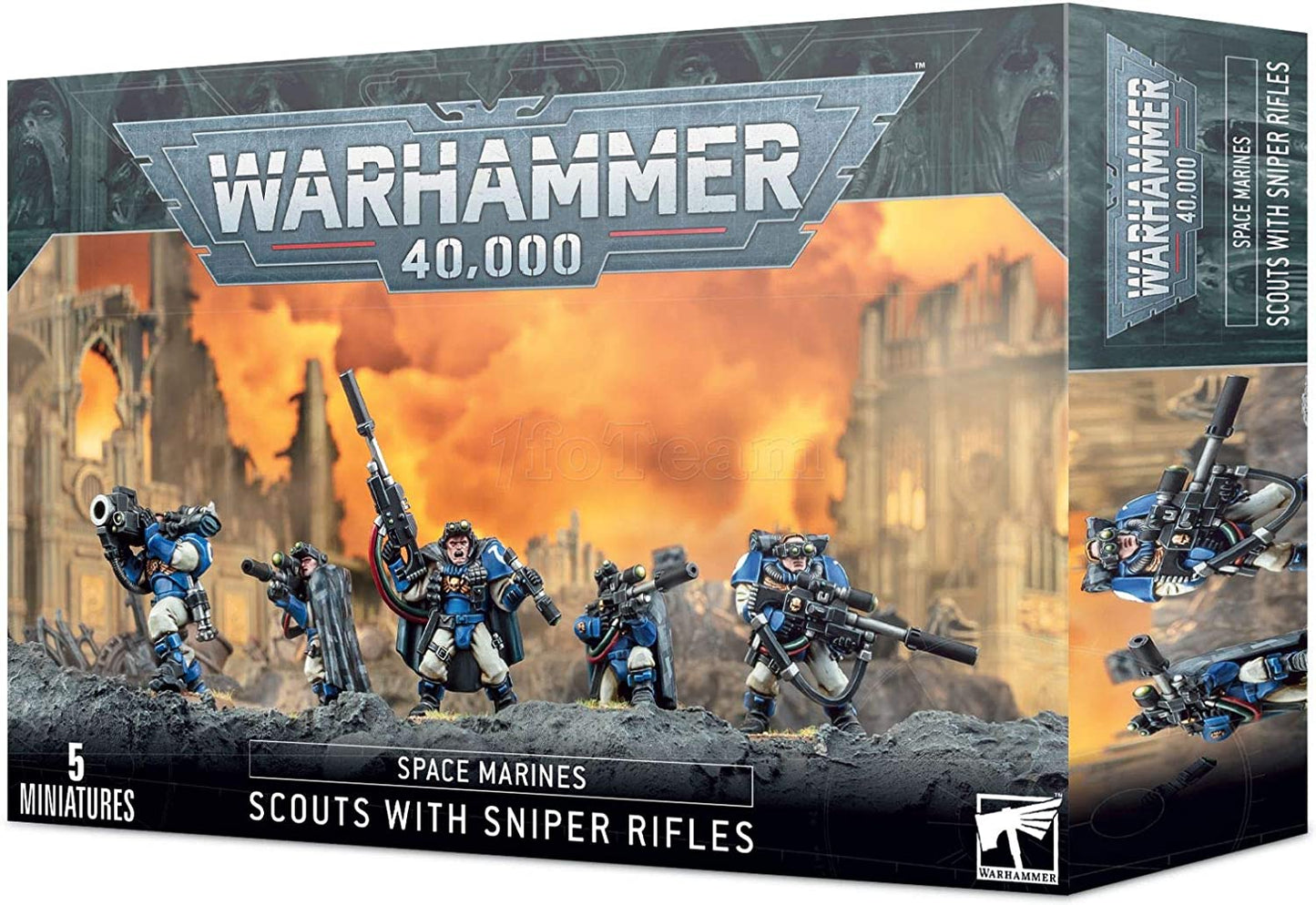 Warhammer 40,000 Space Marine Scouts with Sniper Rifles (Warhammer)