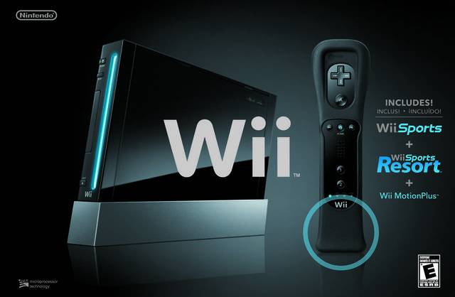 J2Games.com | Black Nintendo WII W/Wii Sports/Wii Sports Resort Bundle (Nintendo WII) (Pre-Played - CIB - Good.