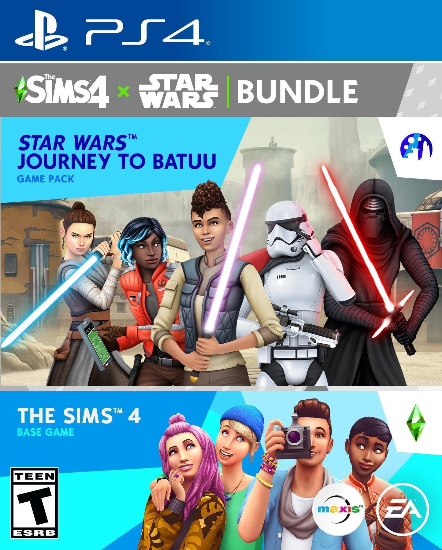 Paquete de juego Los Sims 4 + Star Wars Viaje a Batuu (Playstation 4)