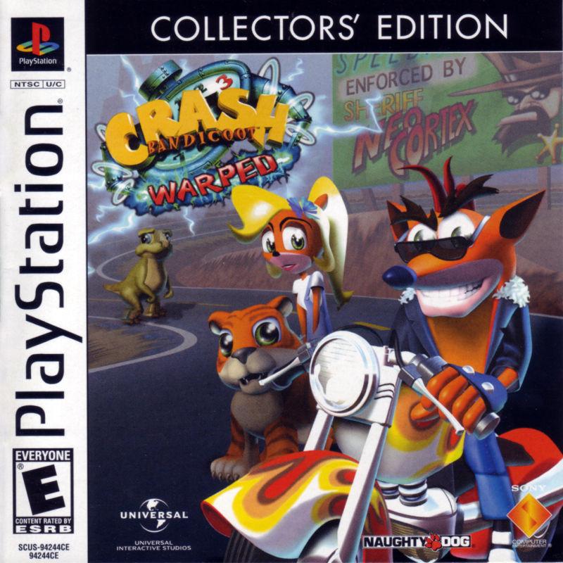 J2Games.com | Crash Bandicoot Warped (Collectors Edition) (Playstation) (Pre-Played).