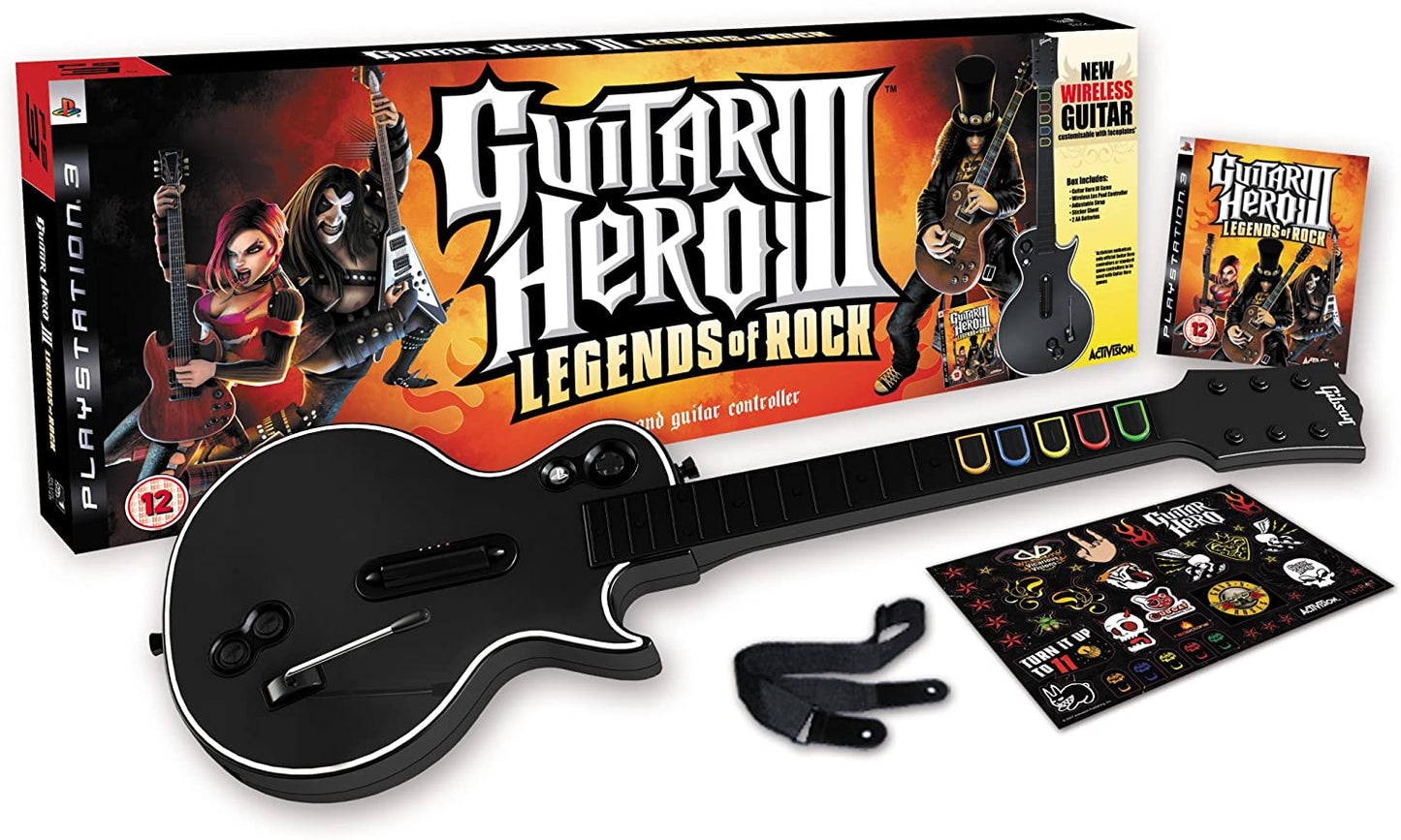 J2Games.com | Guitar Hero III Legends of Rock Bundle (Playstation 3) (Pre-Played - CIB - Good).