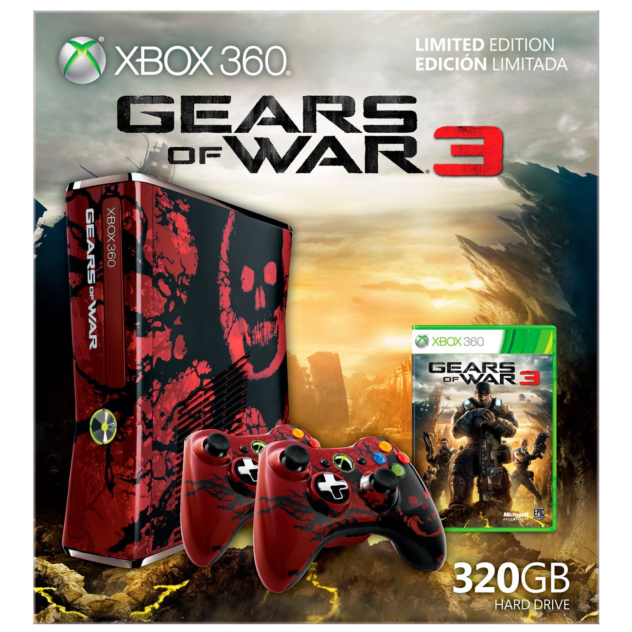 Xbox 360 Console Gears of War Edition (Xbox 360)