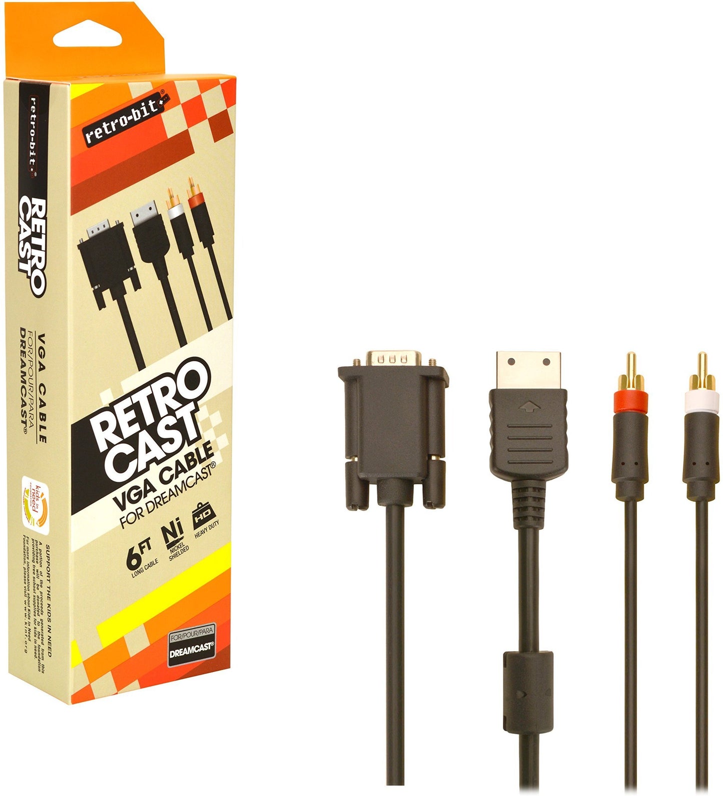 J2Games.com | Dreamcast S-Video/AV Cable (Retro-Bit) (Brand New).