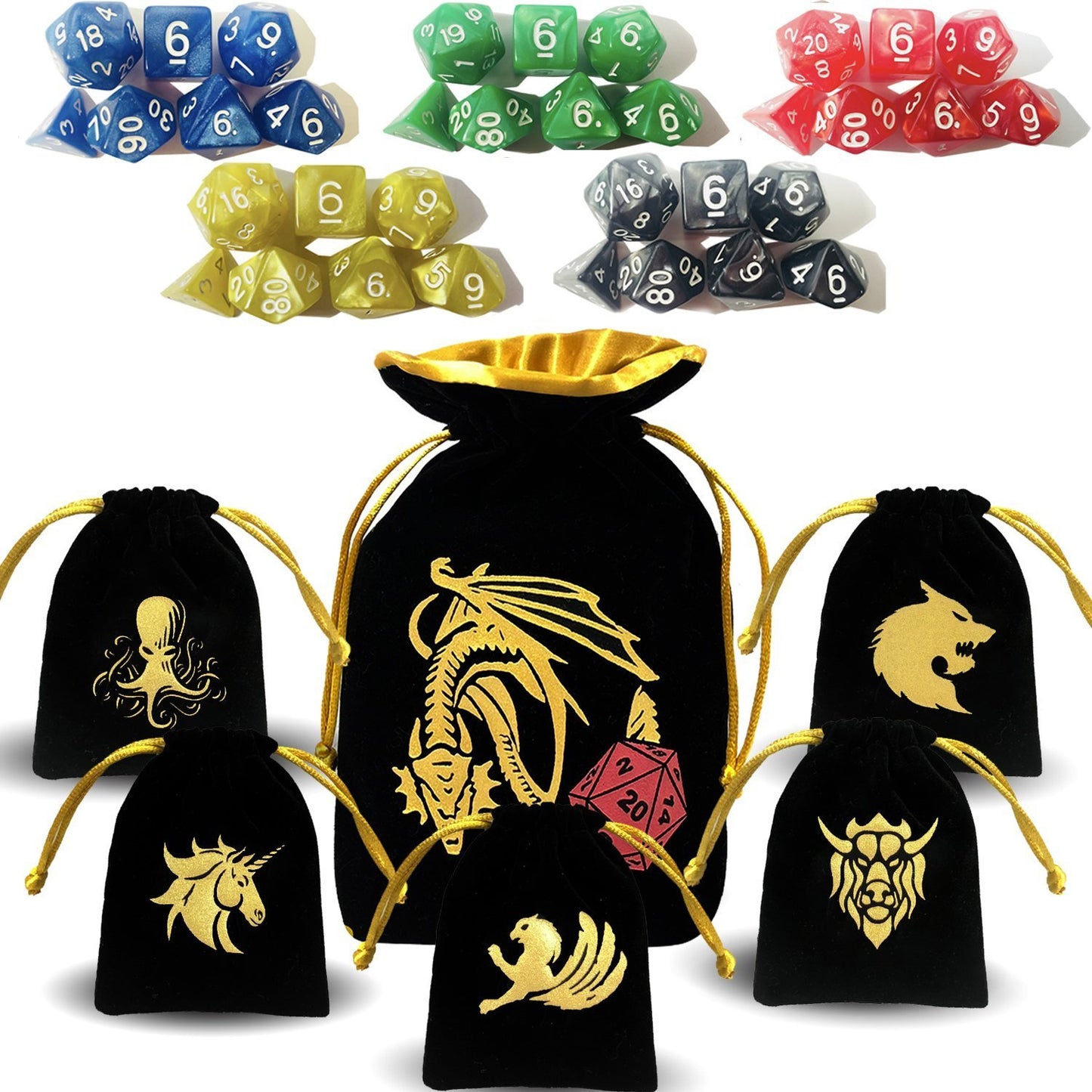 J2Games.com | Polyhedral Dice 7 Count (Brand New) (Dungeons & Dragons).
