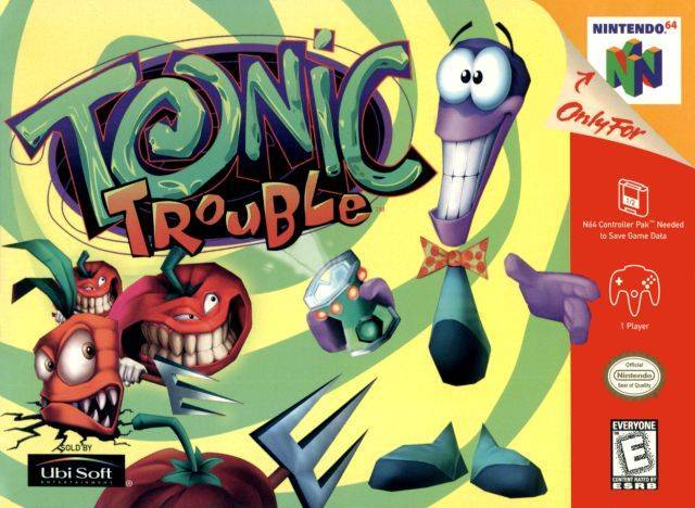 Tonic Trouble N64 retailer Box manual