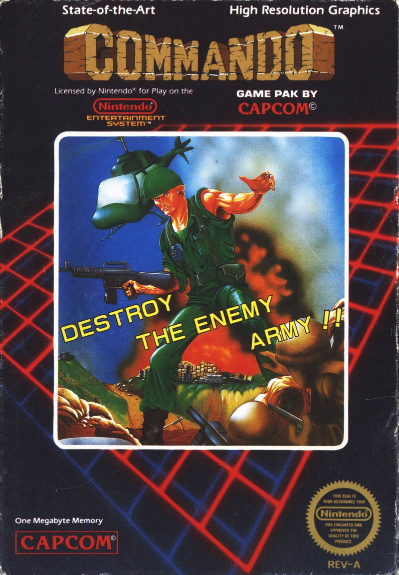 J2Games.com | Commando (Nintendo NES) (Pre-Played - Game Only).