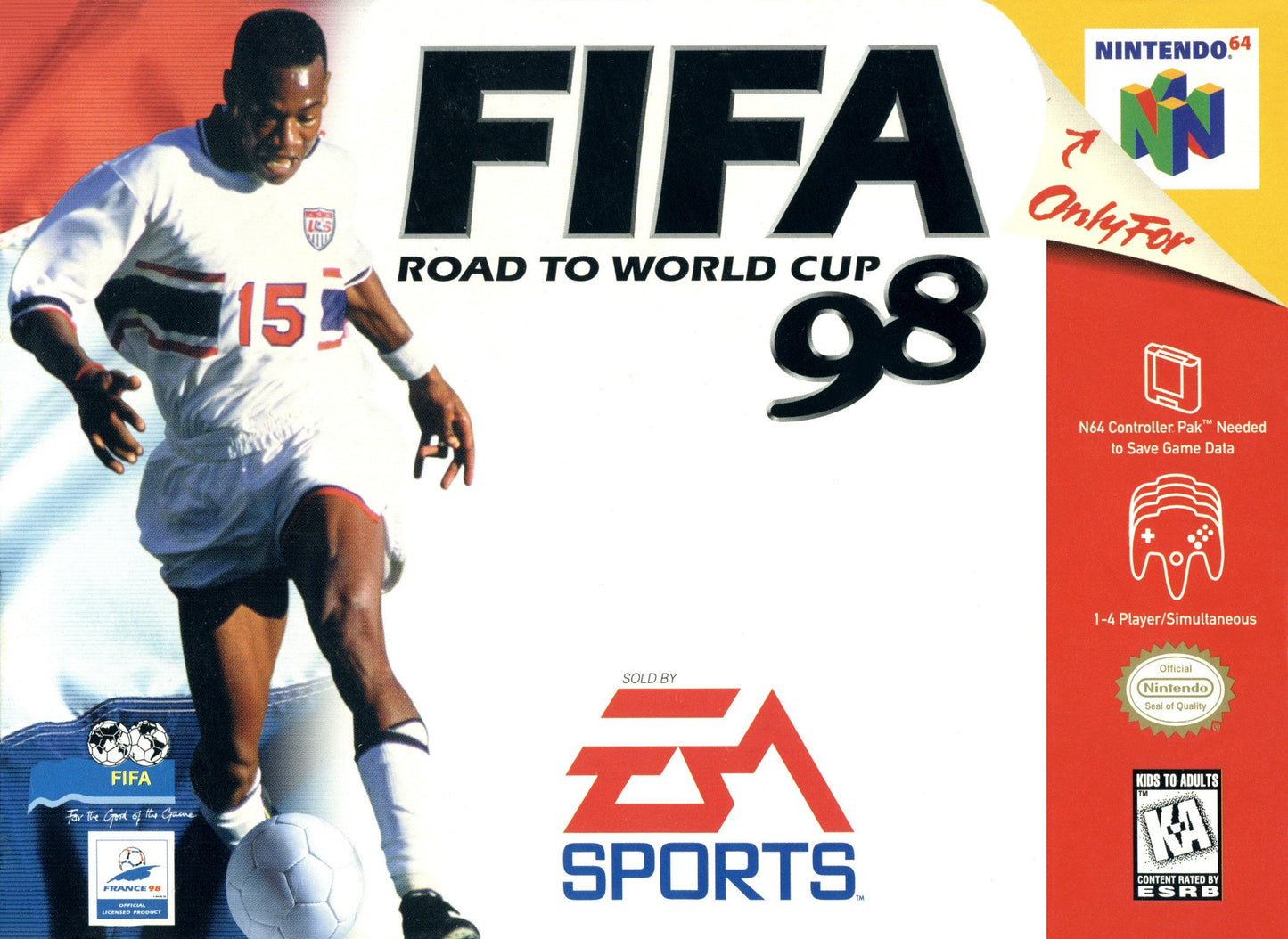J2Games.com | FIFA Road to World Cup 98 (Nintendo 64) (Pre-Played).