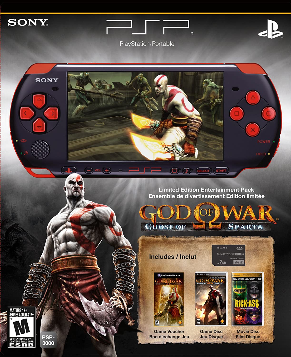 PSP 3000 Edición limitada Versión God of War (PSP)