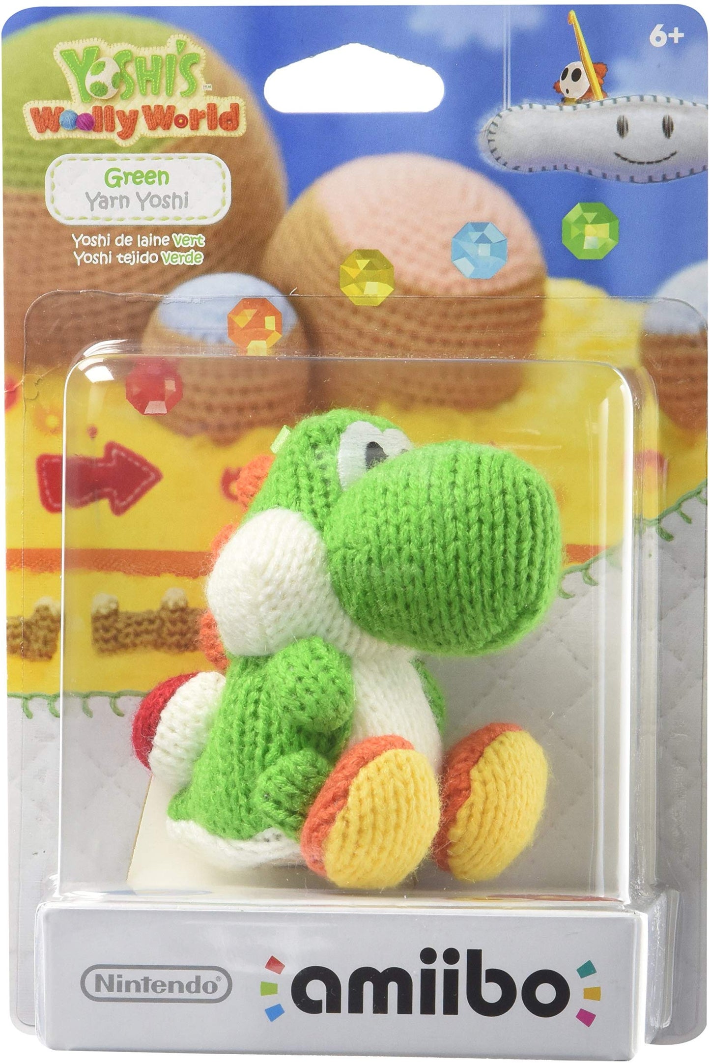 J2Games.com | Green Yarn Yoshi Amiibo Yoshi's Woolly World Series (Nintendo Switch) (Pre-Played - Accessory).