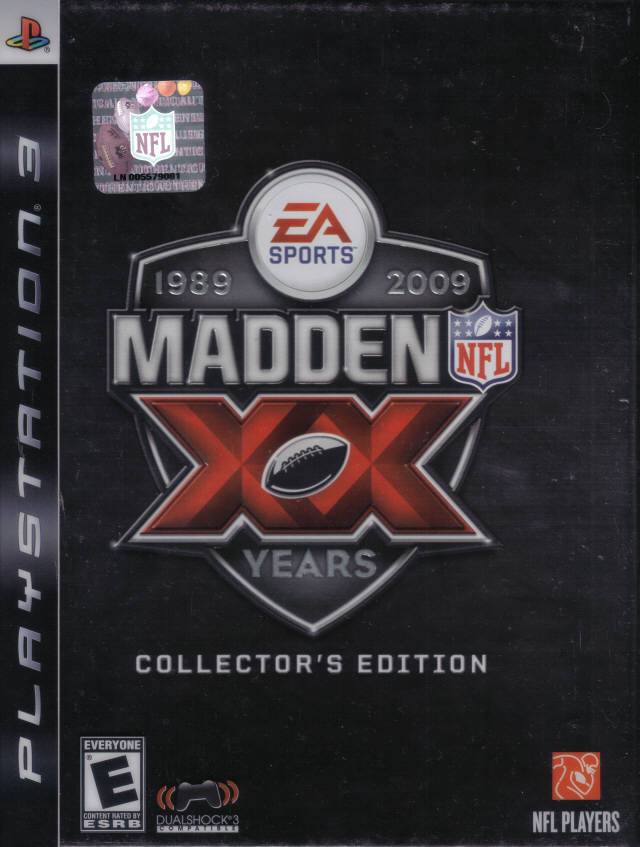 J2Games.com | Madden 09 XX Collectors Edition (Playstation 3) (Pre-Played - CIB - Good).