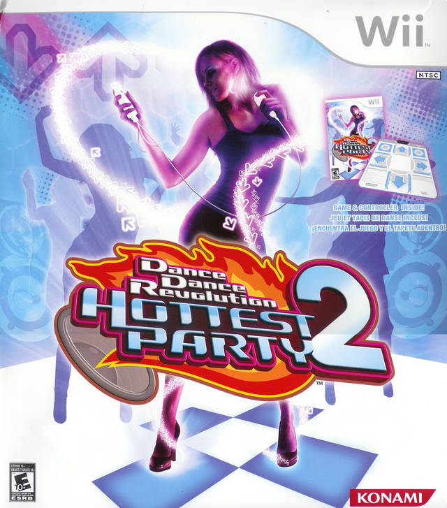 Paquete de almohadillas de baile Dance Dance Revolution Hottest Party 2 (Wii)