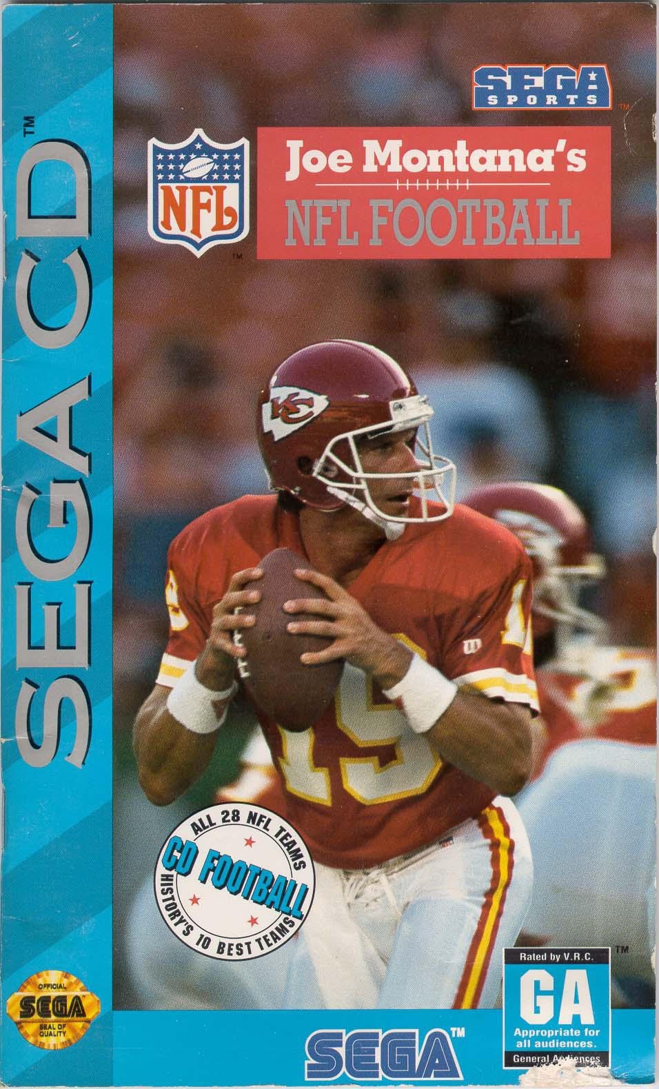 J2Games.com | Joe Montana NFL Football (Sega CD) (Pre-Played - CIB - Good).