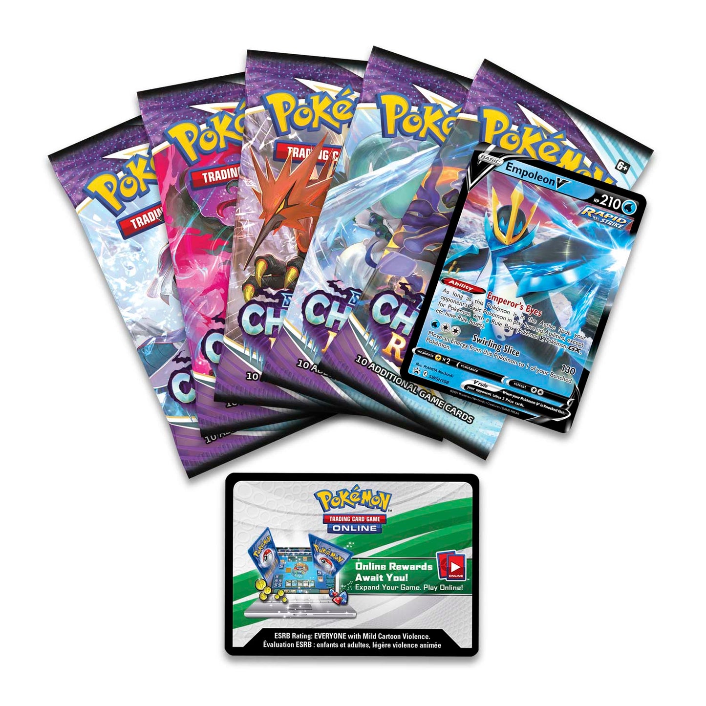 Pokémon TCG: V Strikers Tin (Empoleon V) (Toys)
