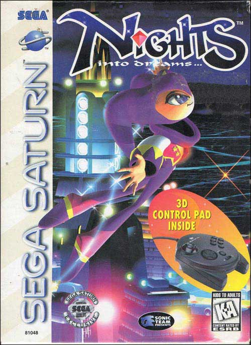 NiGHTS into Dreams 3D Control Pad Big Box Bundle (Sega Saturn