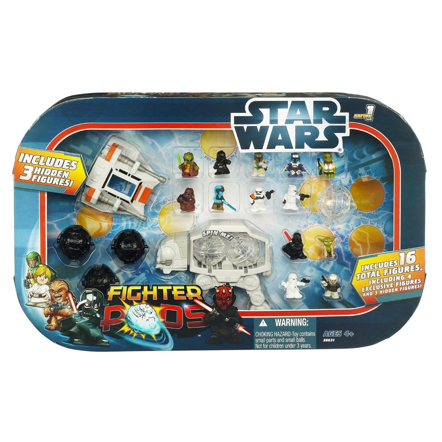 J2Games.com | Star Wars Fighter Pods Series 1 # 38631 Snowspeeder Vs AT-AT (Brand New).