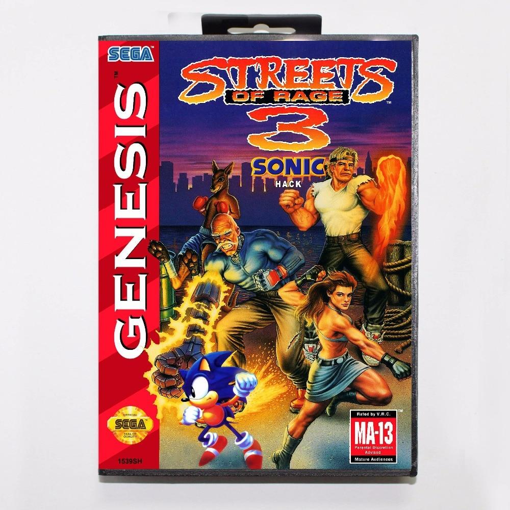 J2Games.com | Streets of Rage 3 Sonic Hack (Rom Hack) (Sega Genesis) (Pre-Played - Game Only).