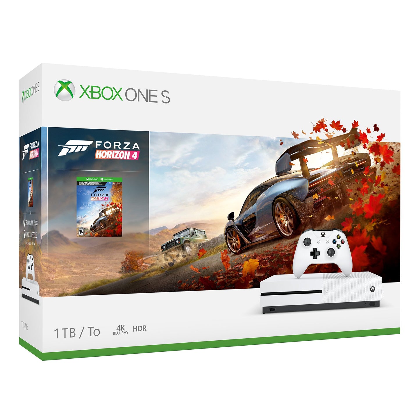 J2Games.com | Xbox One S 1 TB Console White Forza Horizon 4 Bundle Console Only (Xbox One) (Pre-Played - Game System).