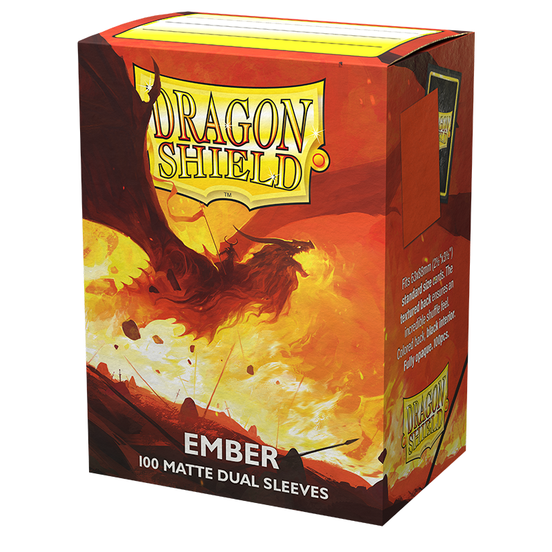 Fundas Dragon Shield: Estándar DUAL- Matte Ember 'Alaric, Revolution Kindler' (100 pzas.) (Juguetes)