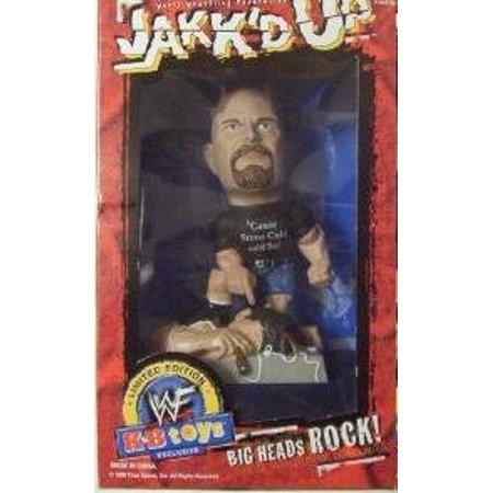 J2Games.com | WWF Jakk'd Up Big Heads Rock Stone Cold Steve Austin (Toys) (Brand New).