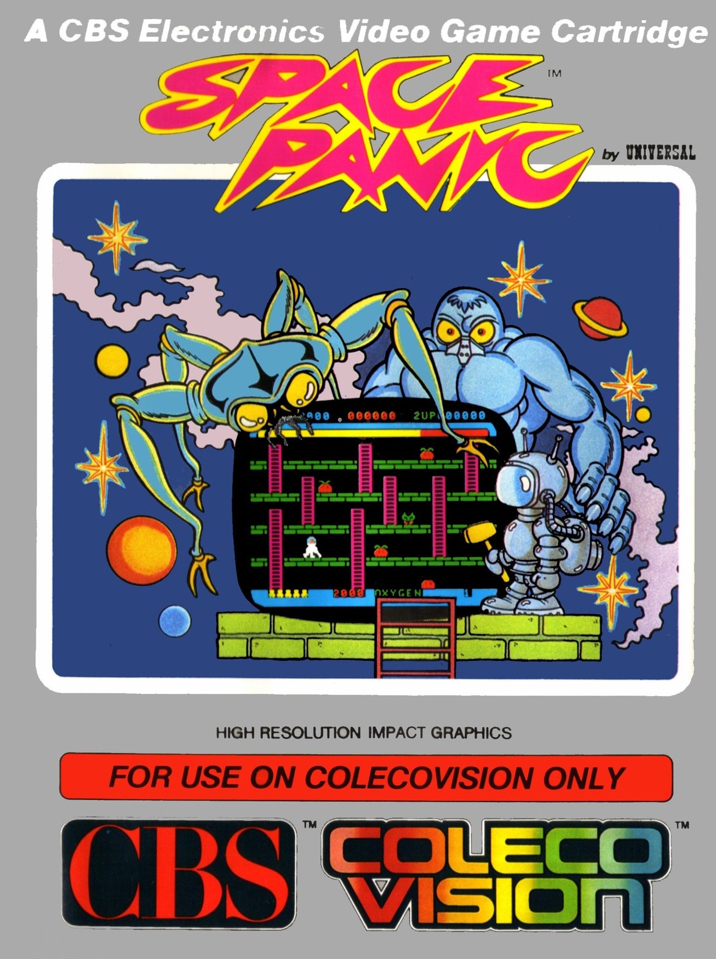 J2Games.com | Space Panic (Colecovision) (Pre-Played - Game Only).
