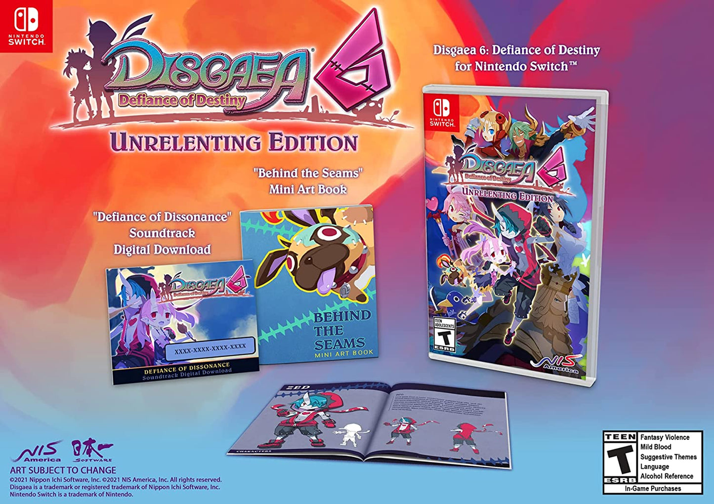 Disgaea 6: Defiance of Destiny: Unrelenting Edition (Nintendo Switch) (Brand New)