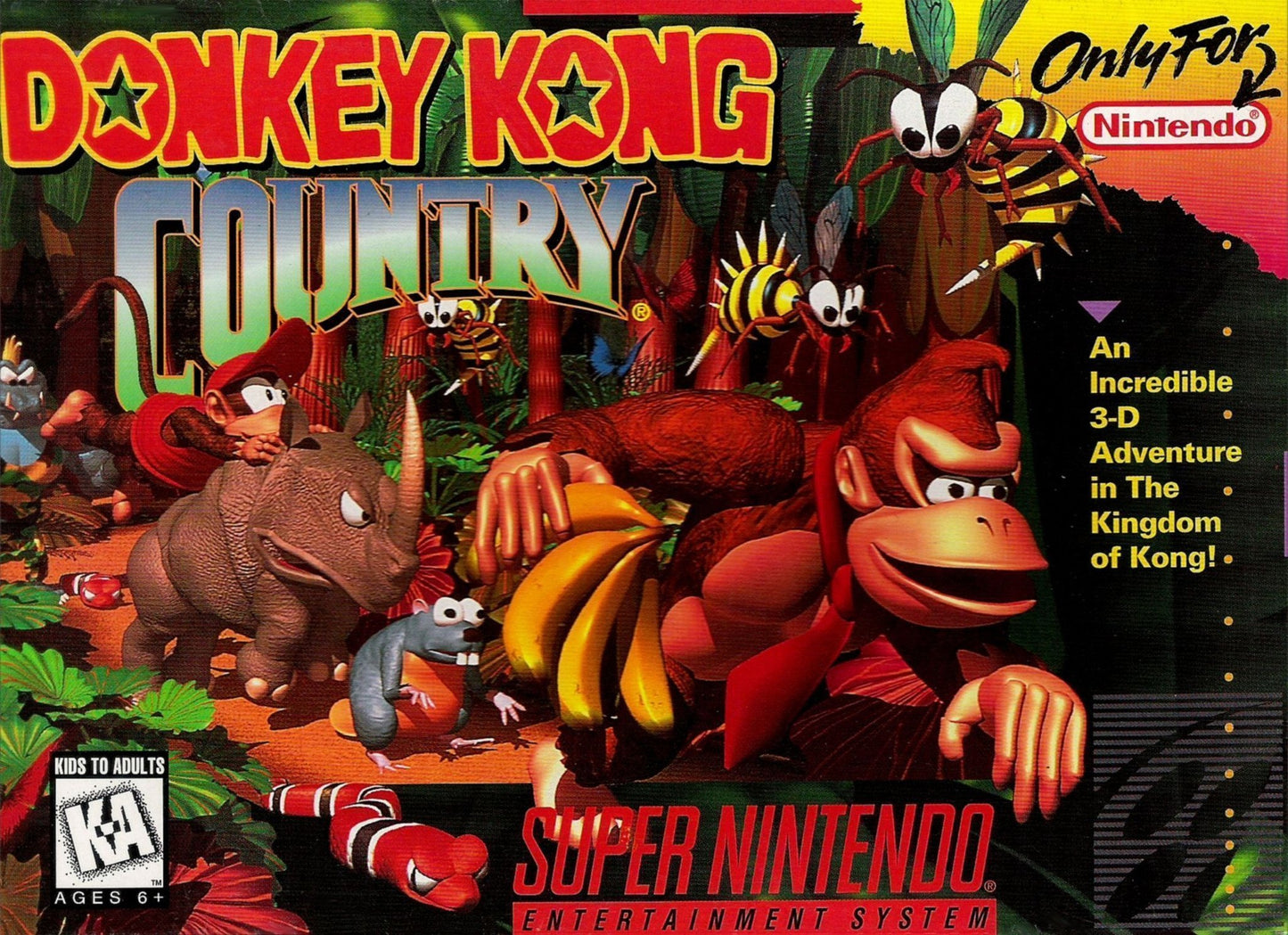 J2Games.com | Donkey Kong Country (Super Nintendo) (Pre-Played - Game Only).