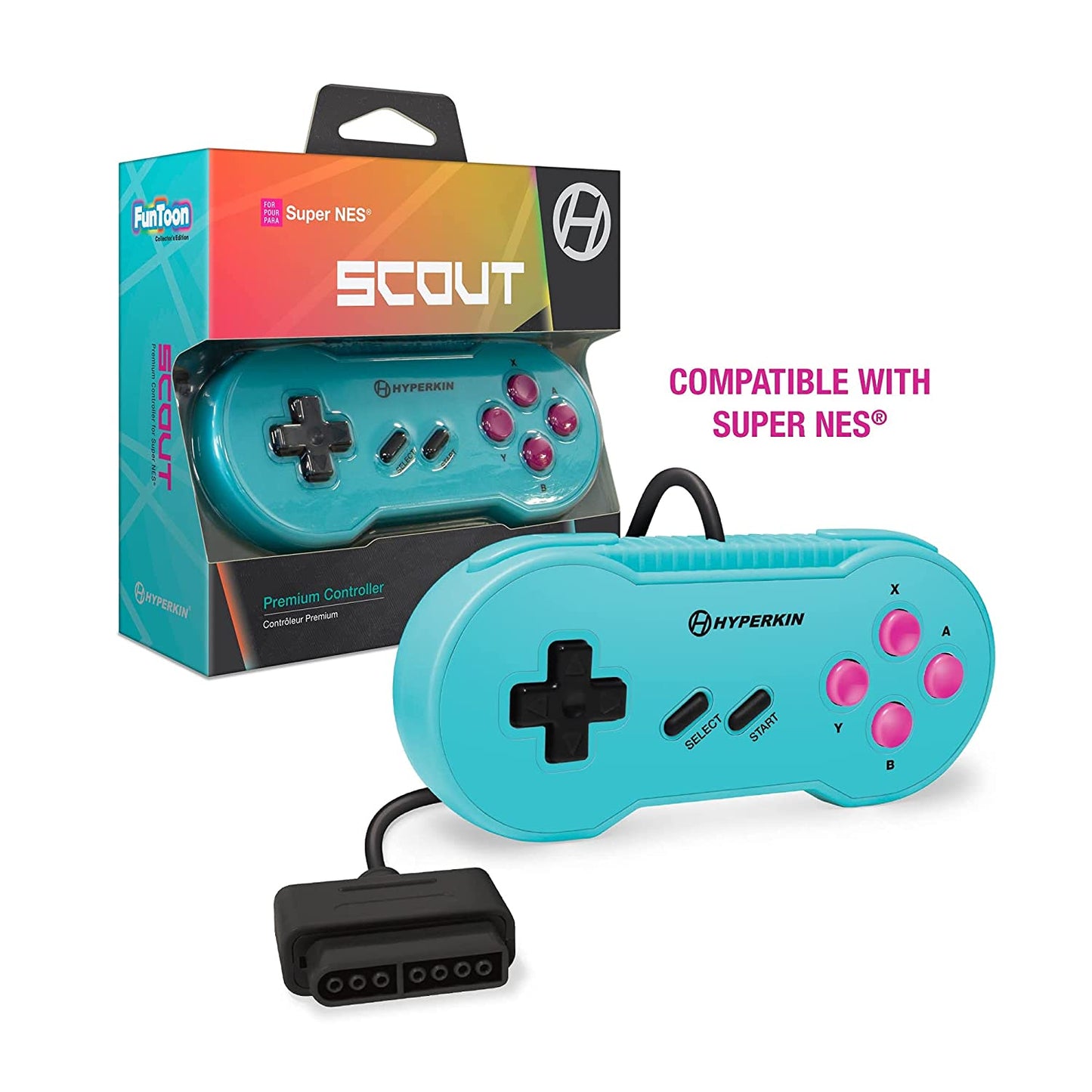 Controlador Hyperkin Scout FunToon (Super Nintendo)