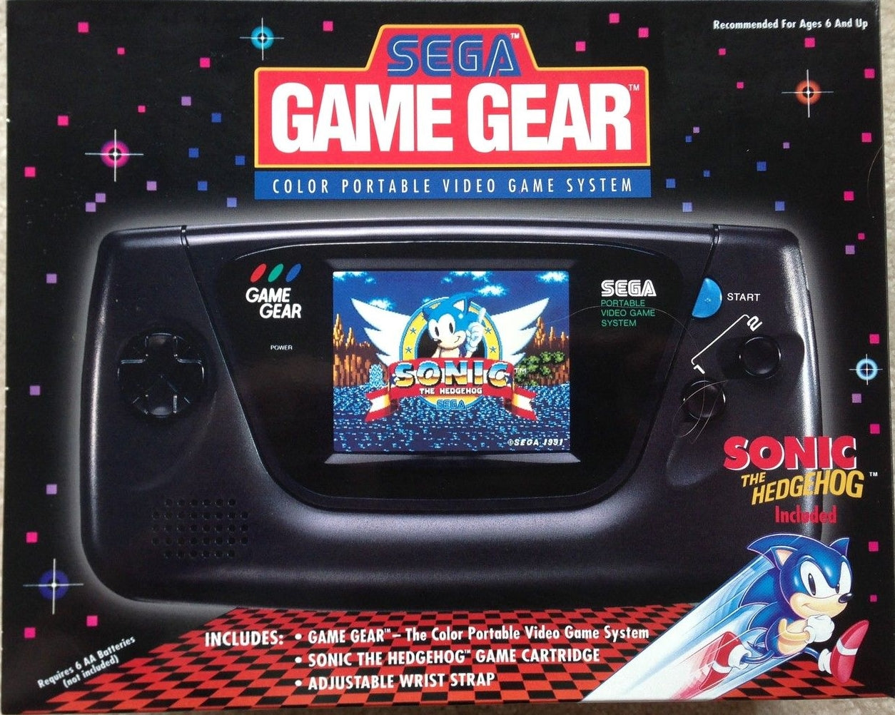 sonic game gear Black Sega Game Gear Sonic the Hedgehog Bundle (Sega Game Gear)