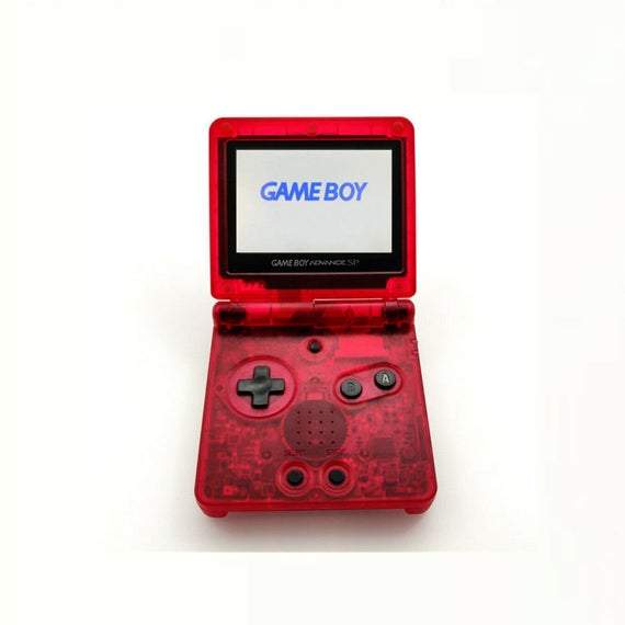 J2Games.com | Custom Modded Gameboy Advance SP AGS-001 Translucent Red (Gameboy Advance) (Pre-Played - Game System).