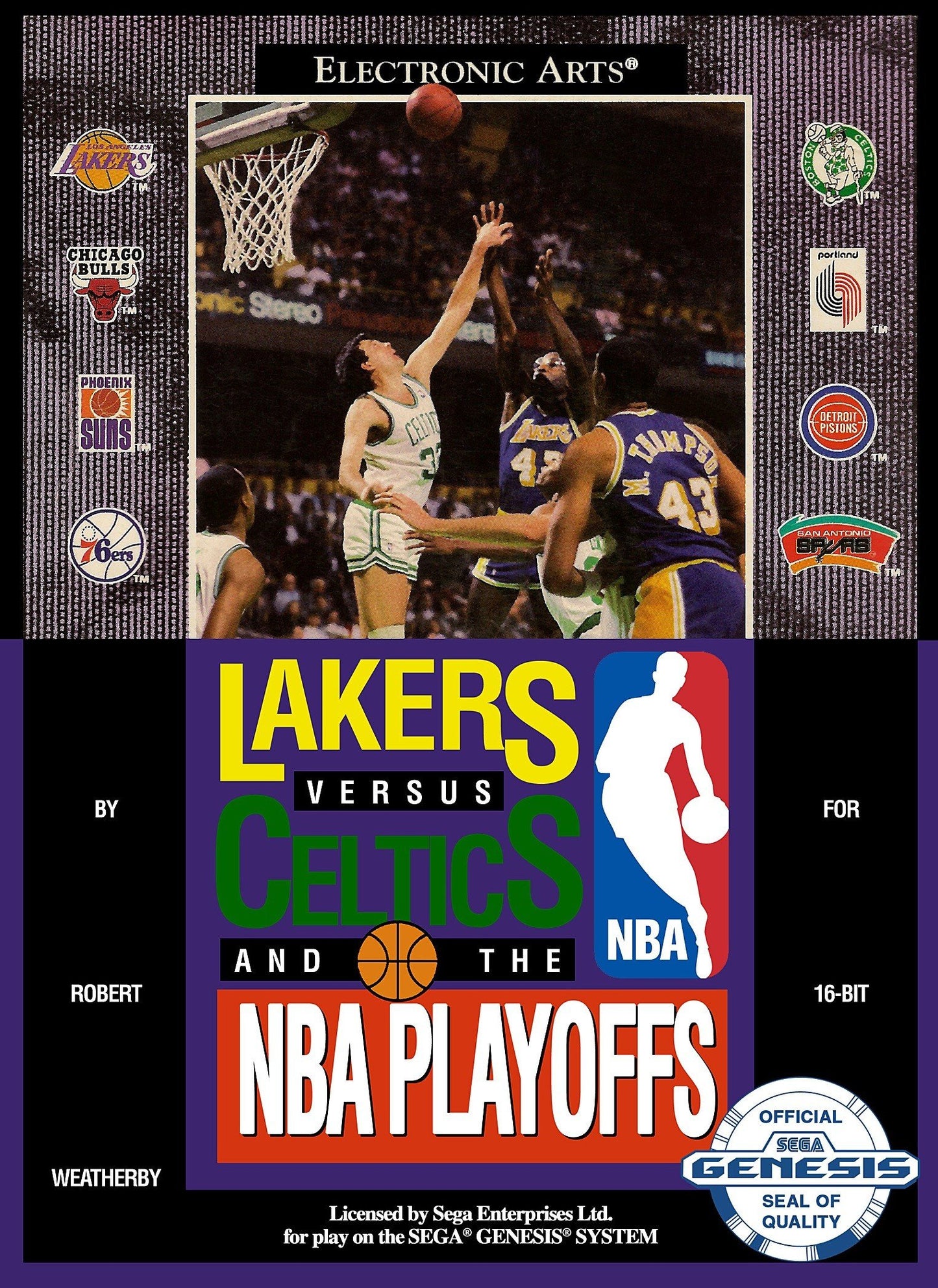 J2Games.com | Lakers vs. Celtics and the NBA Playoffs (Sega Genesis) (Pre-Played - Game Only).