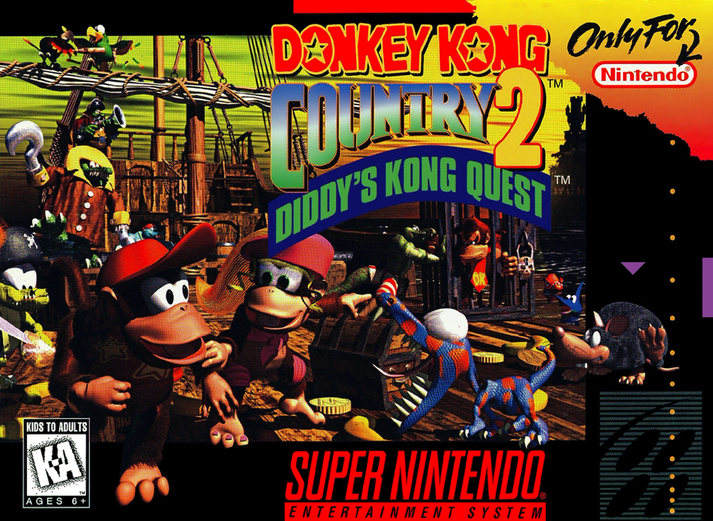 J2Games.com | Donkey Kong Country 2 (Super Nintendo) (Pre-Played - Game Only).