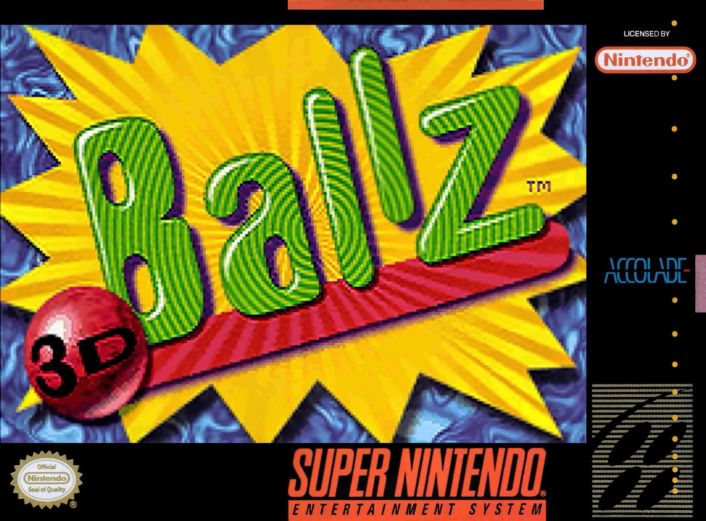 J2Games.com | Ballz 3D (Super Nintendo) (Pre-Played - Game Only).