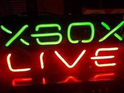 J2Games.com | Microsoft Licensed Xbox Live Neon Sign (Pre-Owned).