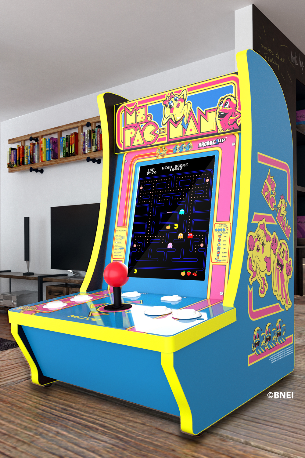 J2Games.com | Ms. Pac-Man Countercade (Arcade1Up) (Brand New).