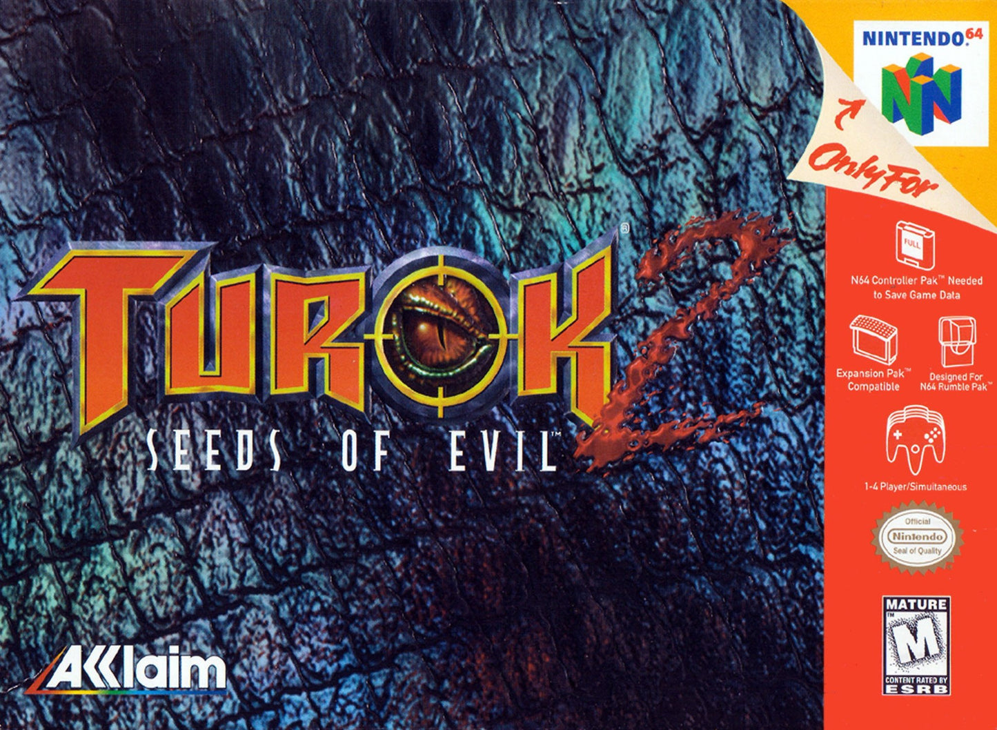 J2Games.com | Turok 2 Seeds of Evil (Nintendo 64) (Pre-Played - Game Only).