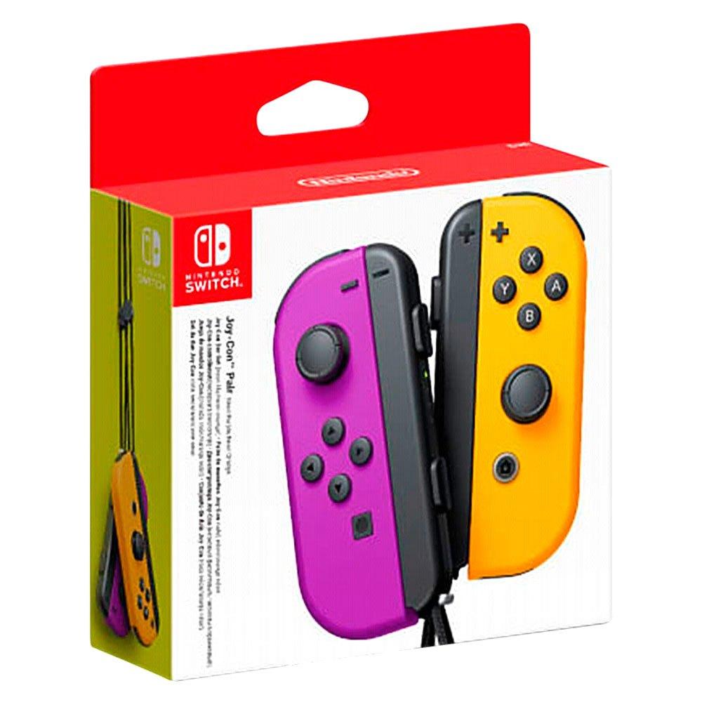 J2Games.com | Switch Joy-Con (L/R) - Neon Purple / Neon Orange (Nintendo Switch) (Brand New).