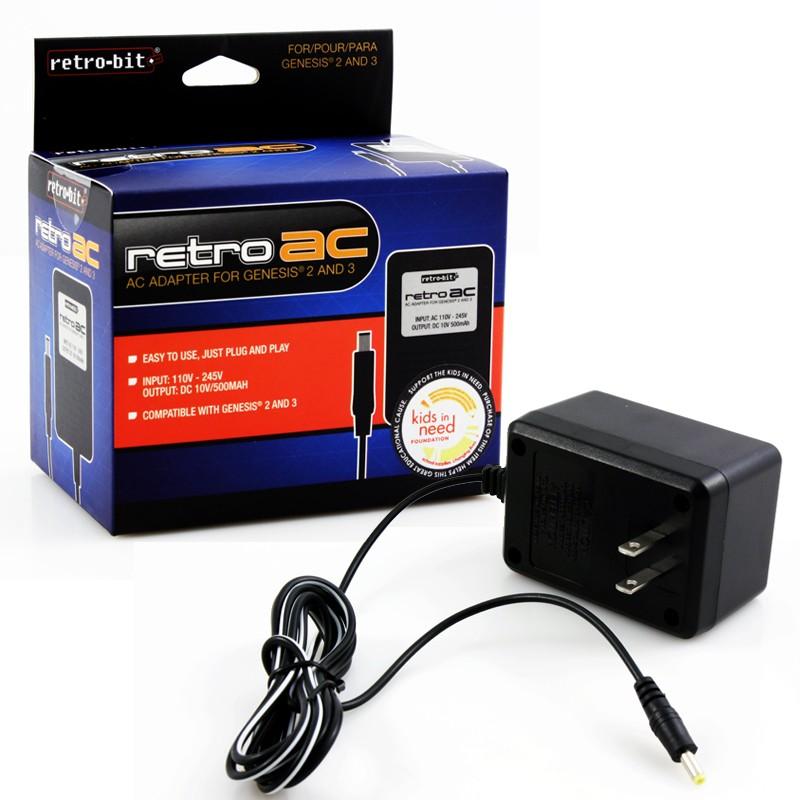 J2Games.com | Genesis 2 & 3 AC Adapter (Retro-Bit) (Brand New).