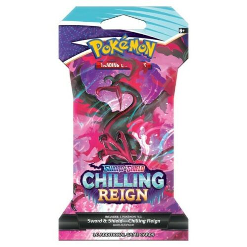 Paquetes de refuerzo con mangas de Pokemon Sword & Shield Chilling Reign (nuevos)