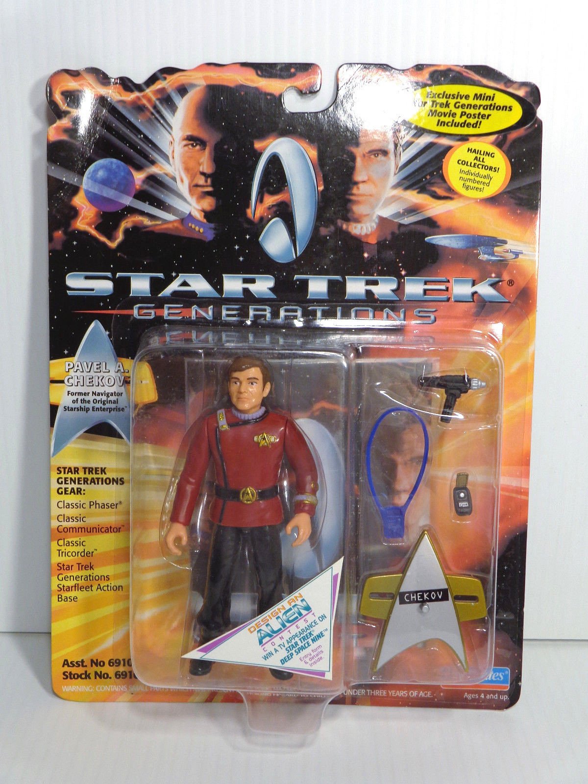 J2Games.com | Star Trek Generations Pavel A Chekov (Playmates) (Brand New).