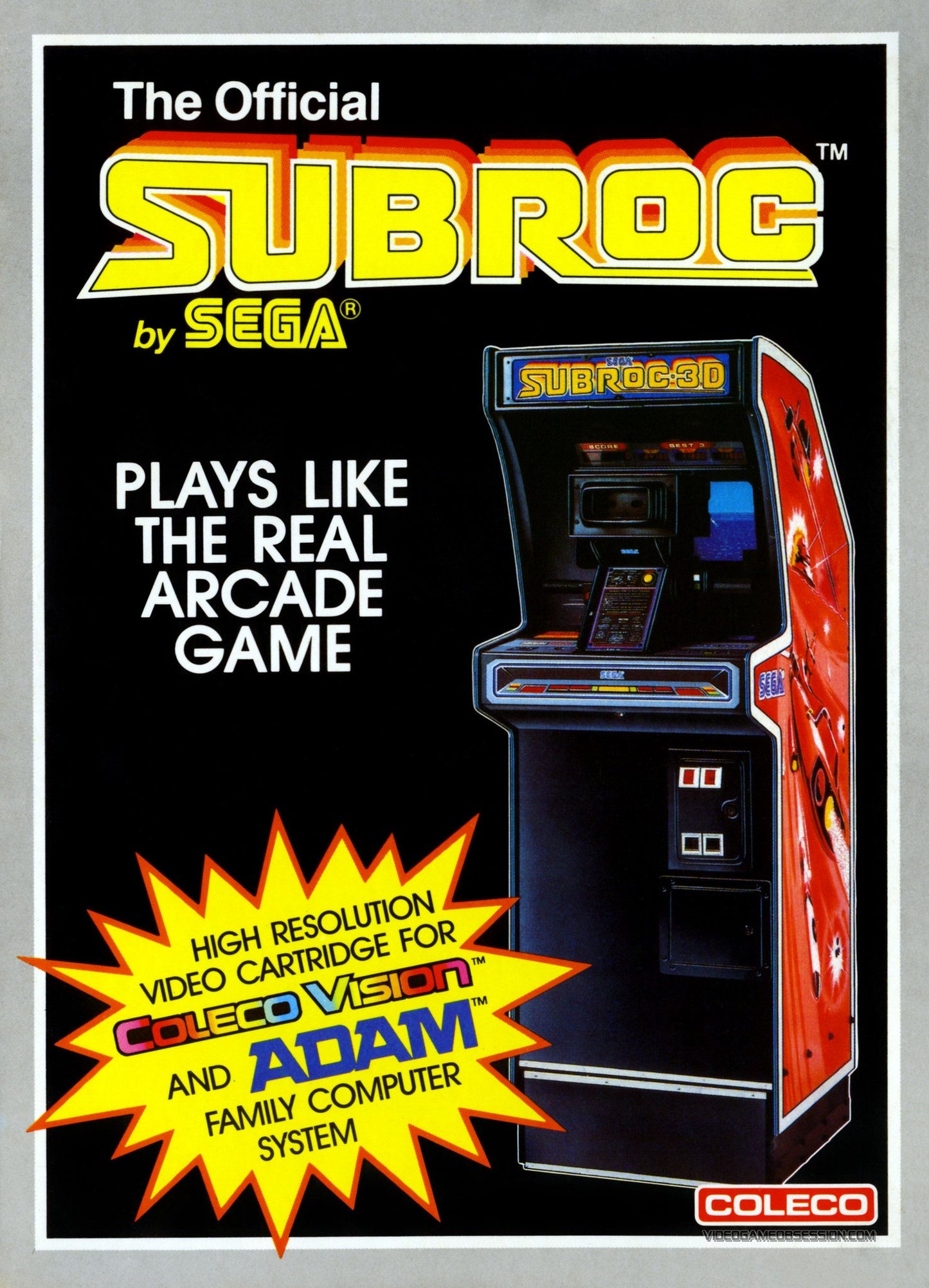 J2Games.com | Subroc (Colecovision) (Pre-Played).