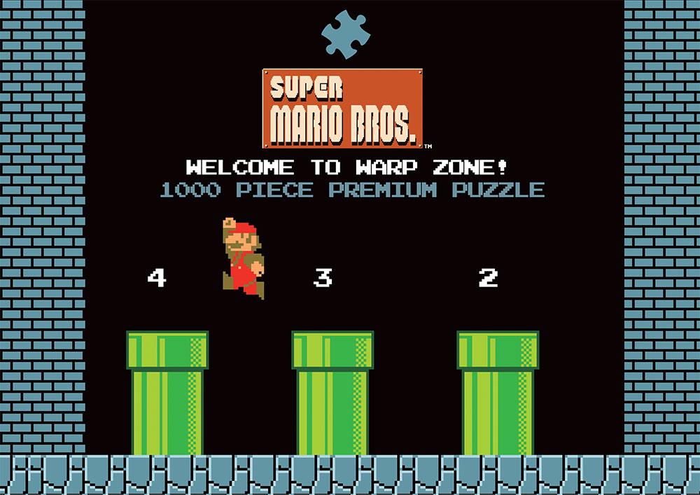 J2Games.com | Super Mario 1-2 Welcome to Warp Level (1000 Piece) (USAopoly) (Brand New).