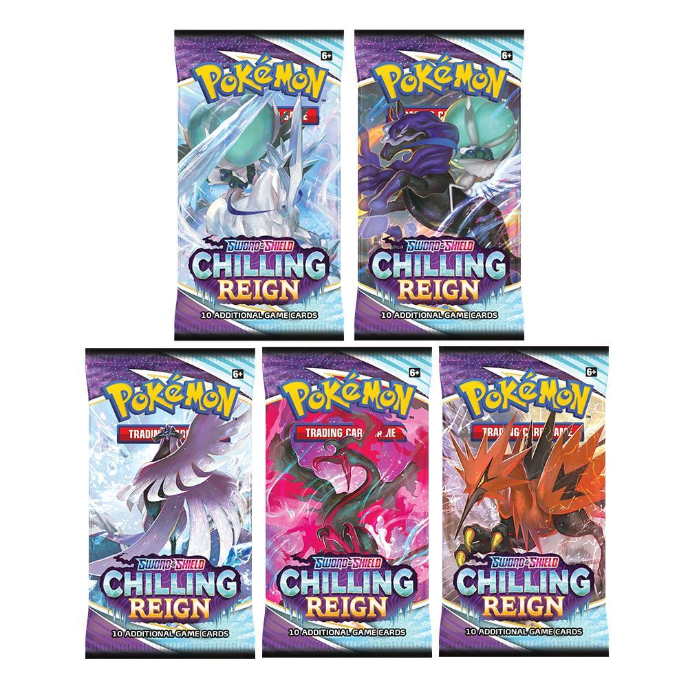 Pokemon Sword & Shield Chilling Reign Booster Paks (Toys) J2Games Pokemon Sword & Shield Chilling Reign Booster Paks (Toys) J2Games