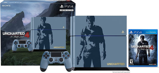 Playstation 4 500GB Limited Edition Uncharted Console + 3 Game Bundle (Playstation 4)