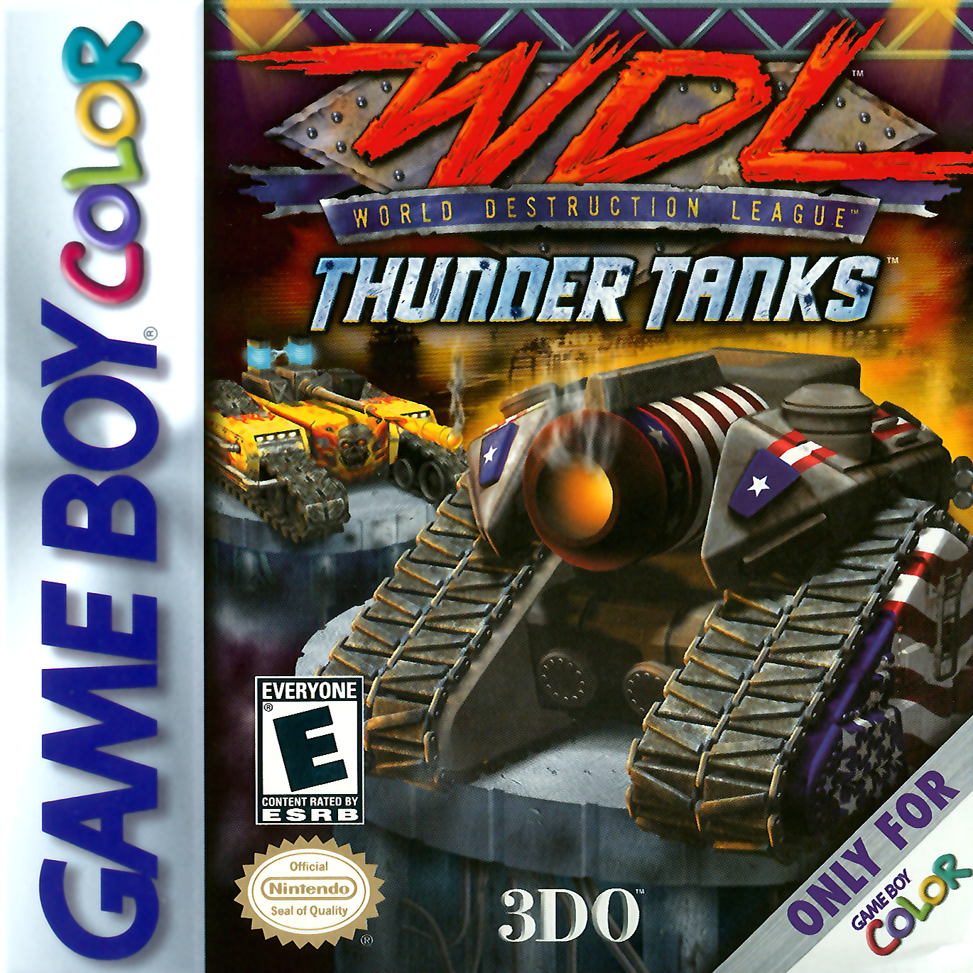 J2Games.com | WDL Thunder Tanks (Gameboy Color) (Pre-Played - Game Only).