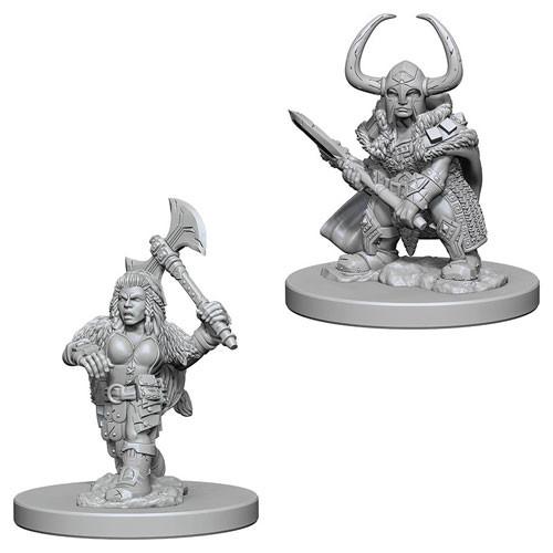 D&D Minis: Wave 4- Dwarf Female Barbarian (D&D)