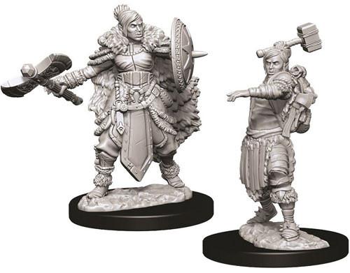 D&D Minis: Wave 9- Female Half-Orc Barbarian (D&D)