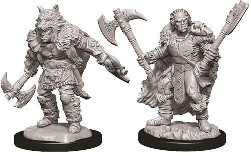 D&D Minis: Ola 9 - Bárbaro semiorco masculino (D&D)