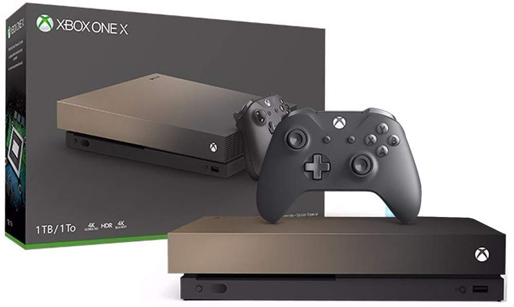 Xbox One X 1TB Console Gold Rush Edition (Xbox One)